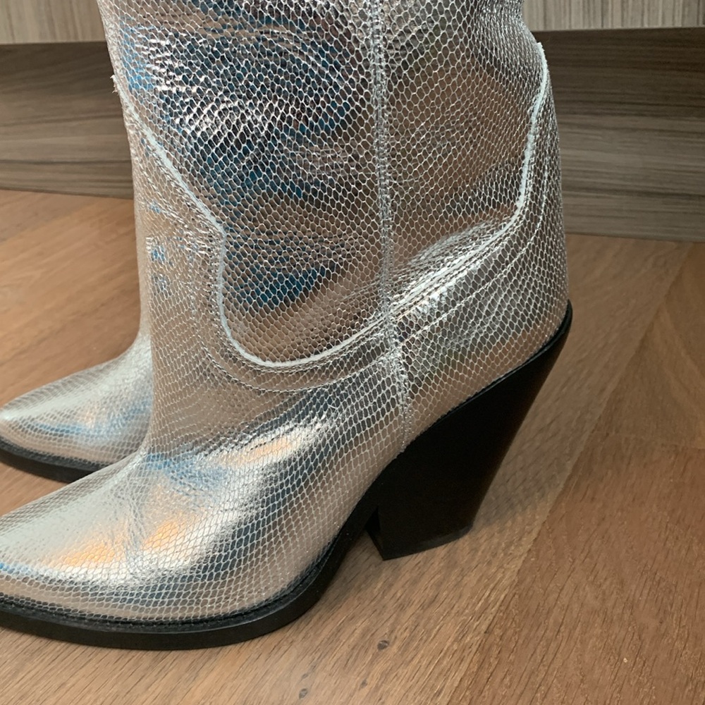 Isabel Marant western silver metallic boot eu40 - Picture 13 of 13